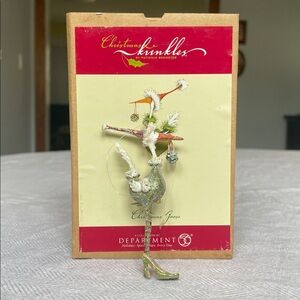 Christmas Krinkles Goose Figurine Ornament